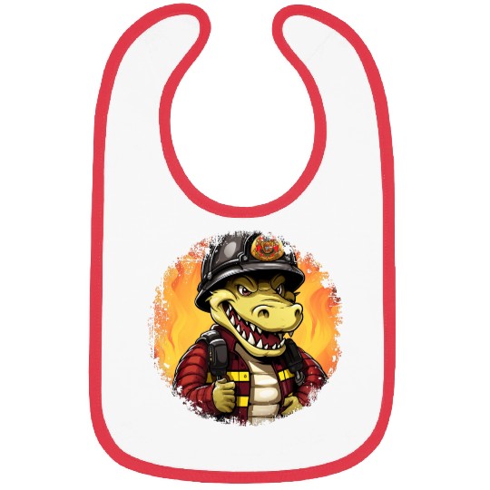 Fireman crocodile Bibs