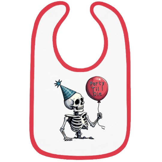 Party Till I Die: The Ultimate Skeleton Collection Bibs
