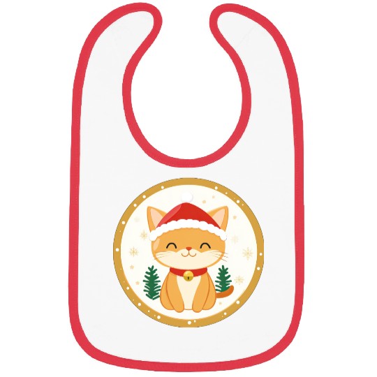 Christmas cats Bibs