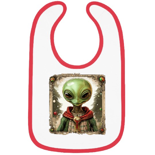 Aliens Christmas Bibs