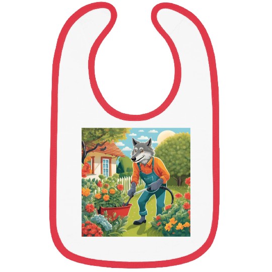 The Lone Wolf Tends His Garden Bibs