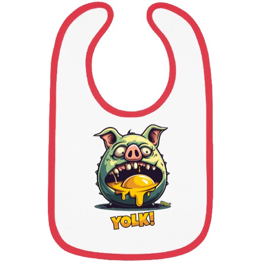 Egg Yolk Eating Zombie Pig Bibs