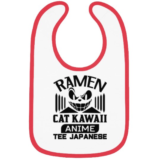 Ramen Cat Kawaii Anime Bibs Japanese