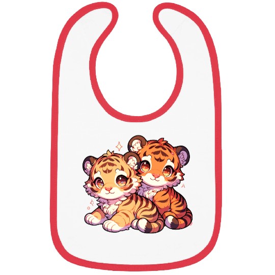 Adorable Baby Tiger Cubs Artwork - Cute and Bibs