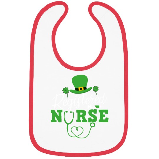 Registered Nurse St Patricks day Shamrock Nursing Bibs
