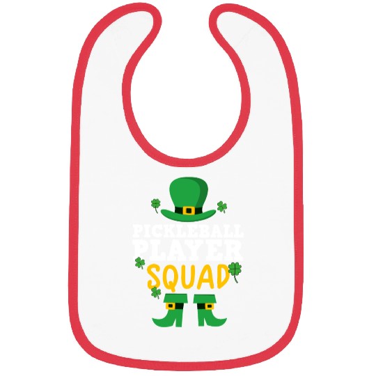 Pickleball Player St Patrick's day shamrock Bibs