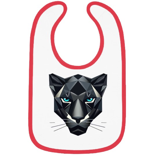 Geometric Black Panther - Power and Elegance Bibs