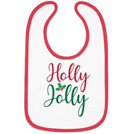 Christmas Holly Jolly Sticker Bibs