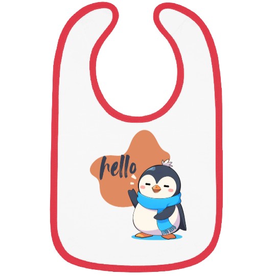 Hello Penguin Bibs