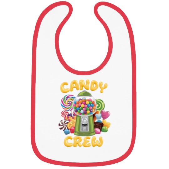 Candy Security Crew Lollipop Gummy Sweet Birthday Bibs