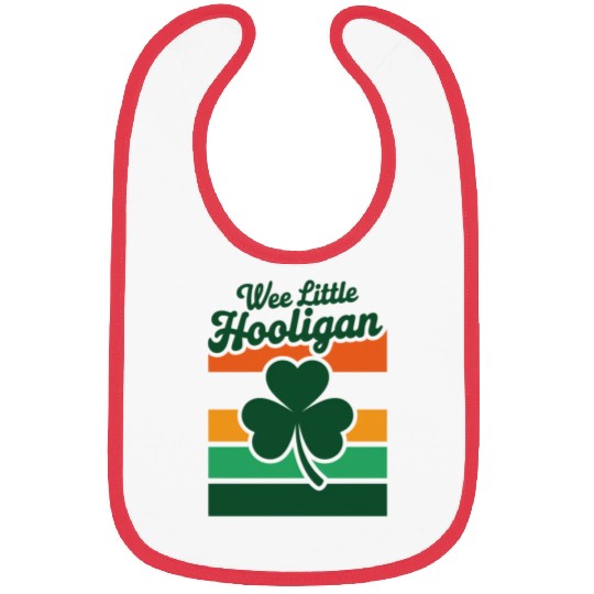 St Patricks Day Wee Little Hooligan Funny Bibs