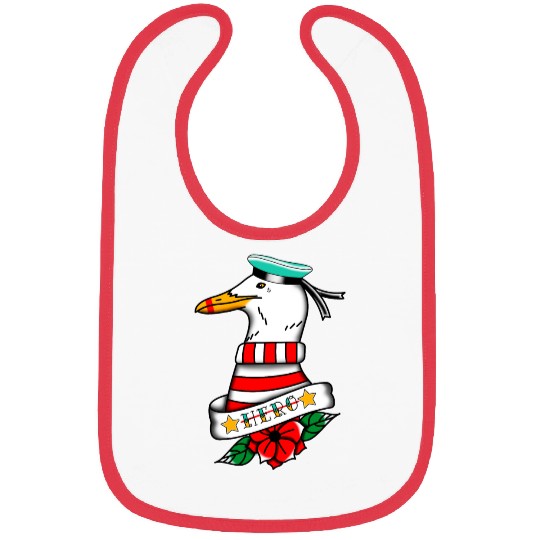 Hero Seagull Tattoo Bibs