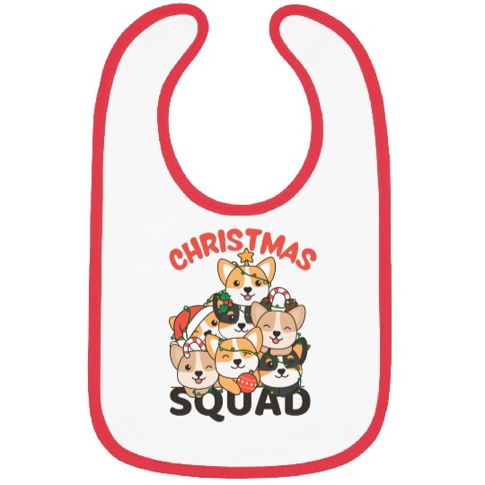 Corgi Christmas Tree Christmas Squad Dogs Bibs