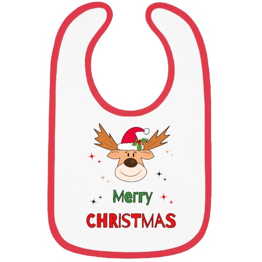 Christmas deer Bibs