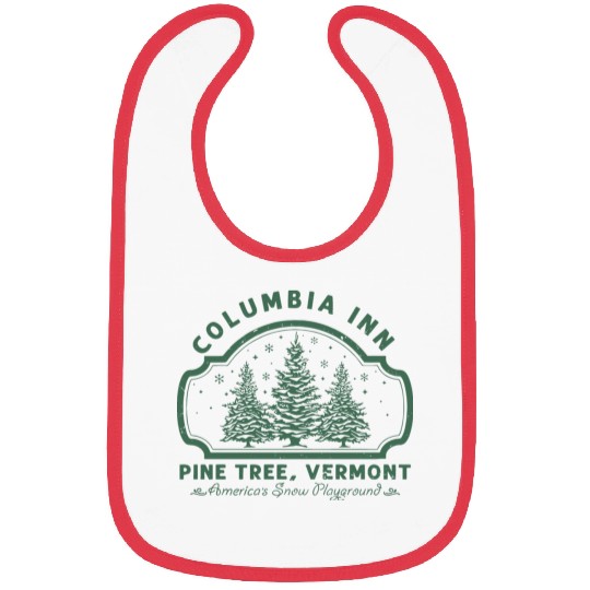 Columbia Inn Pine Tree Vermont White Christmas Bibs