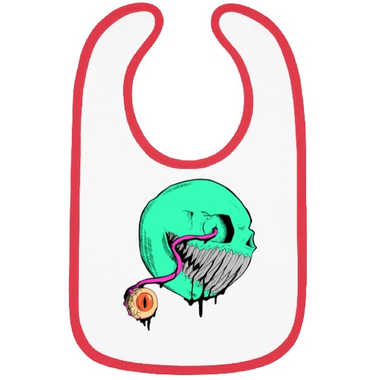 Cringe Zombie Pac Man Bibs