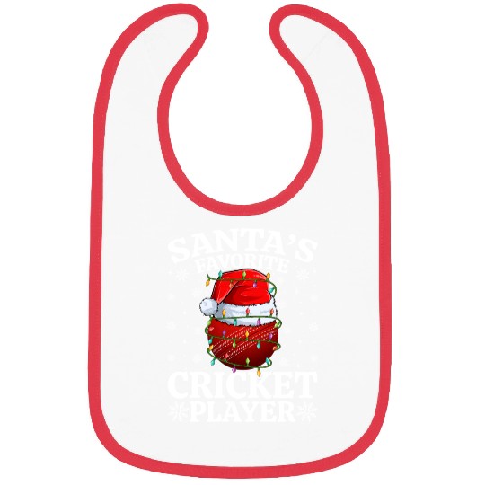 Santa's Favorite Cricket Player Bibs