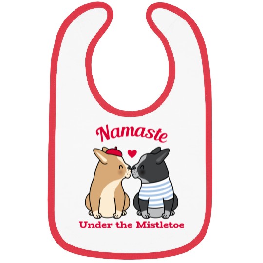 Namaste Under the Mistletoe Christmas Yoga Bibs