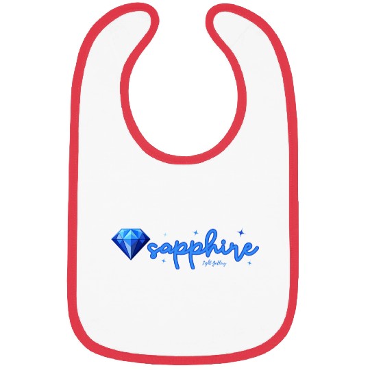 Sapphire gemstone jewel Bibs