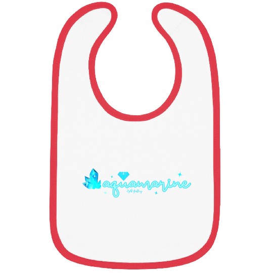 Aquamarine gemstone jewel Bibs