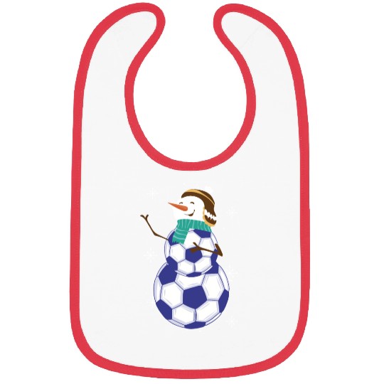 Snowman Soccer Winter Wonderland Fun Bibs