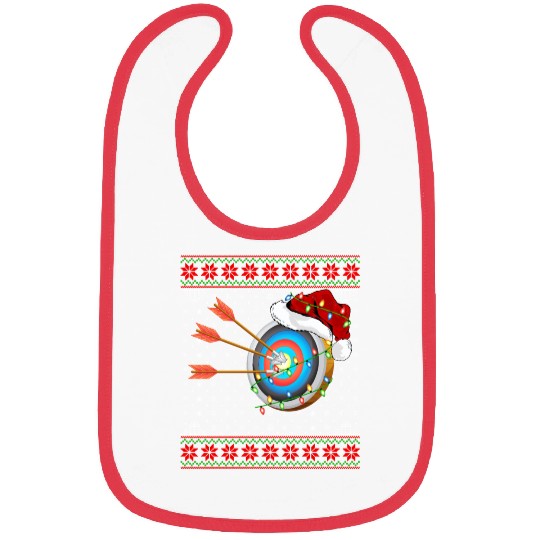 Archery Player Christmas Bibs
