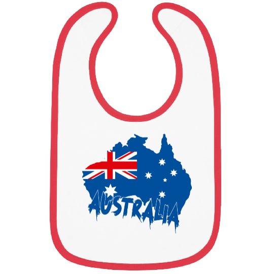 Aussie Flag Map Bibs Design