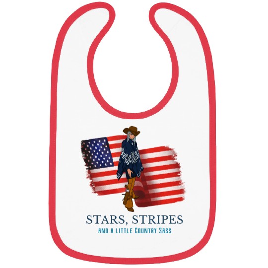 Stars, Stripes, and a Little Country Sass Bibs