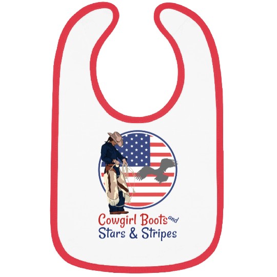Cowgirl Boots and Stars & Stripes Bibs