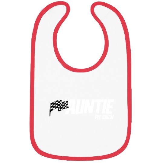 Pit Crew Auntie Race Birthday Family Racing Auntie Bibs