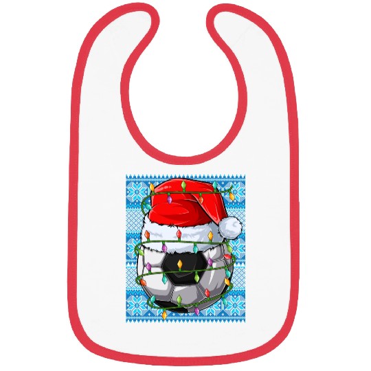 Football Christmas Lights Bibs
