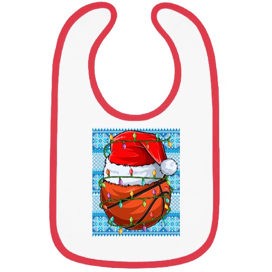 Basketball Christmas Lights Bibs