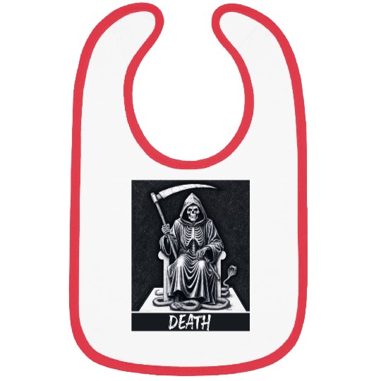 Tarot card death skeleton Magic Bibs