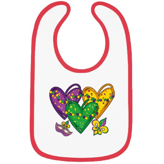 Heart Festival Parade Mardi Gras Bibs