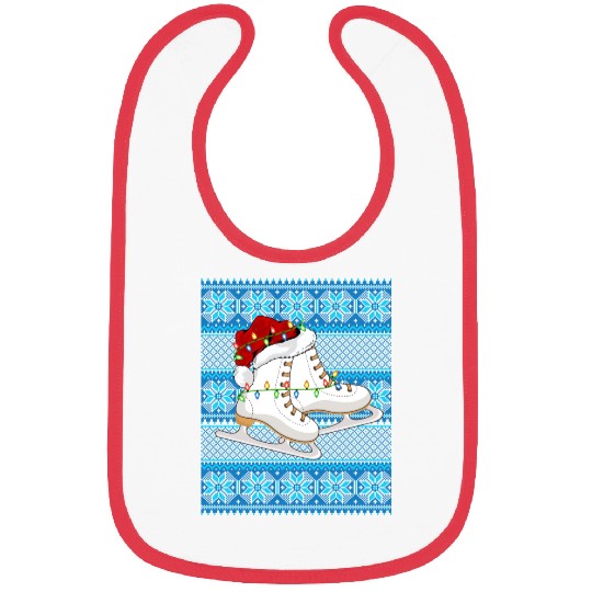 Ice Skating Christmas Lights Bibs