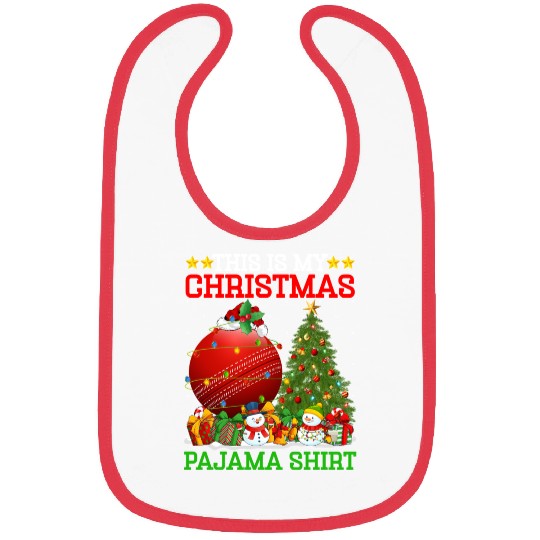 Cricket Ball Christmas Tree Lights Bibs