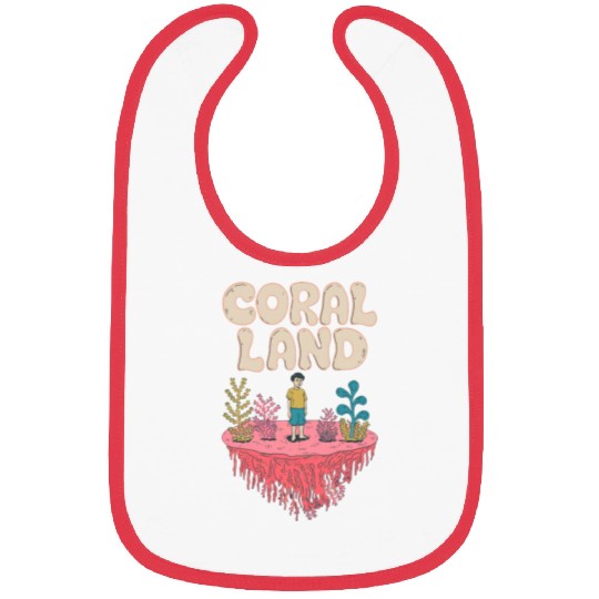 Rainbow Coral Land Bibs