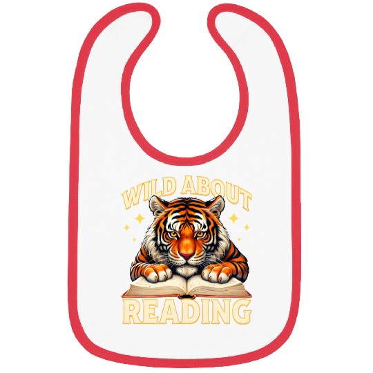 Wild About Reading Tiger Bibs