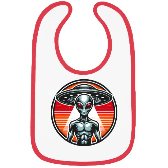 Grey Alien on Mars Bibs