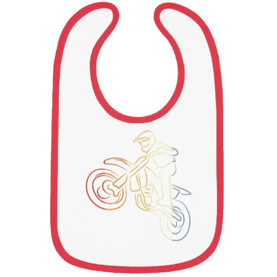 Motocross One Line Drawing Bibs