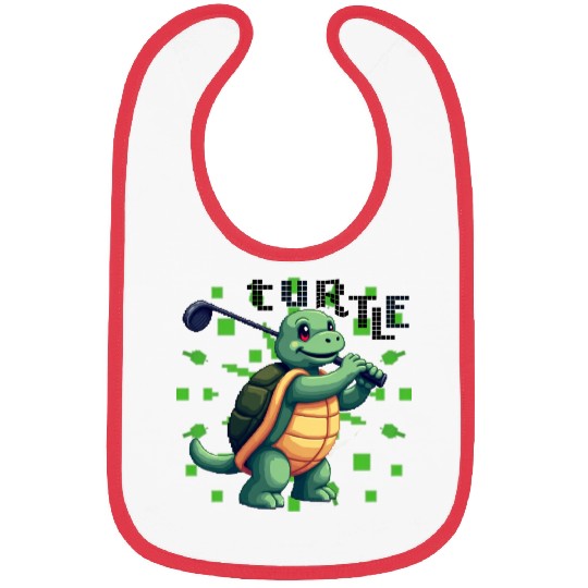 Golfing Turtle Bibs