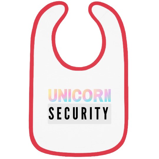 Unicorn Security - Mom Dad Daughter Adult Kids Bibs
