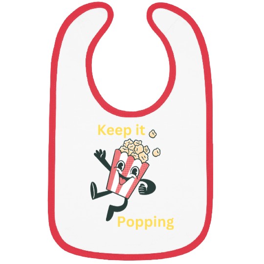 Keep it popping! Popcorn Character! Bibs