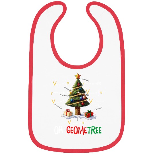 Oh Geometree Christmas Tree Geometry Math Teacher Bibs