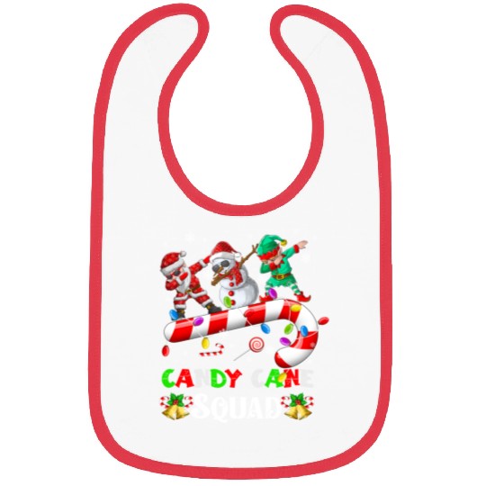 Dabbing Santa Elf Snowman Candy Cane Christmas Bibs