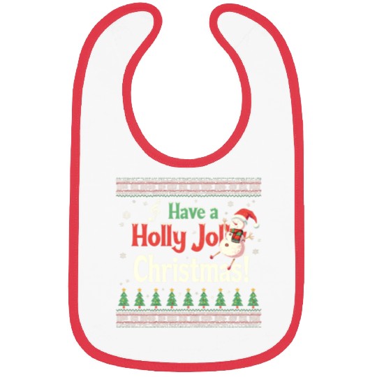 Have a holly joy christmas Bibs