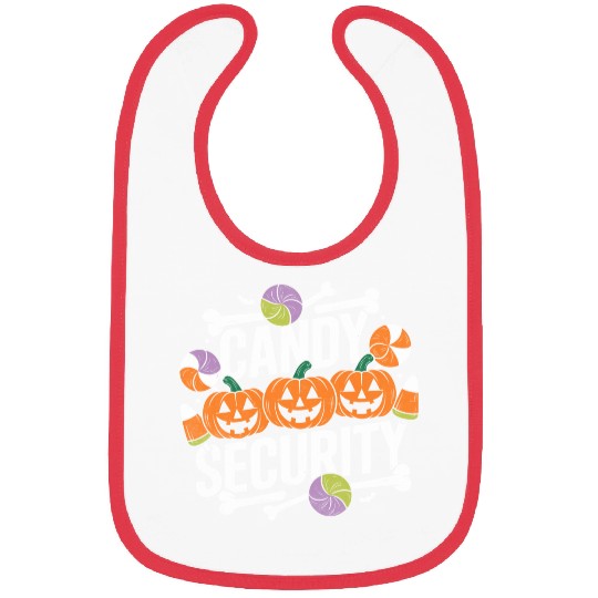 Candy Security Halloween Bibs