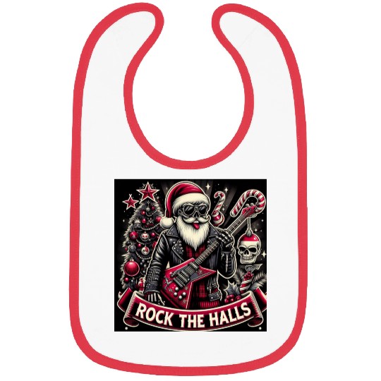 Rocker father xmas Bibs