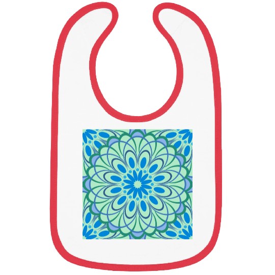 mandala Jade Stained Glass Bibs