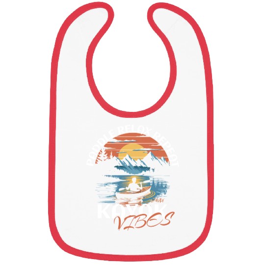 Paddle Relax Repeat Kayak Fishing Vibes Design Bibs